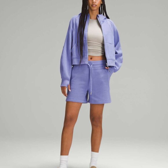 Lululemon Scuba High-Rise Short 5" Dark Lavender Size 14 - Picture 4 of 10